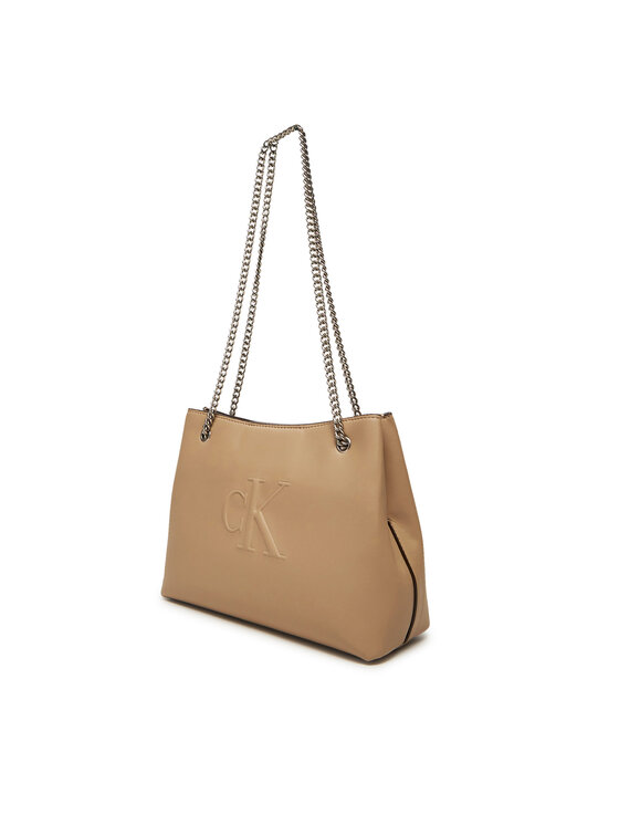 Calvin Klein Jeans Calvin Klein Jeans Táska Sculpted Chain Shoulder Bag LV04K3163G Bézs