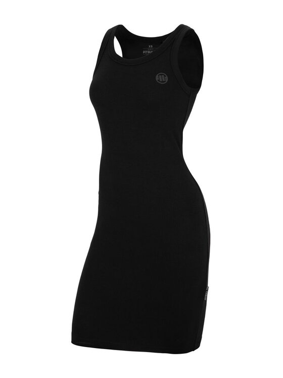 PITBULL PITBULL Sukienka codzienna Rib Layla Czarny Slim Fit
