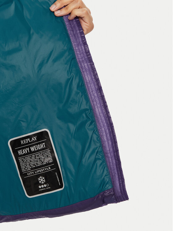 REPLAY REPLAY Зимно яке W7855 .000.84988 Виолетов Regular Fit