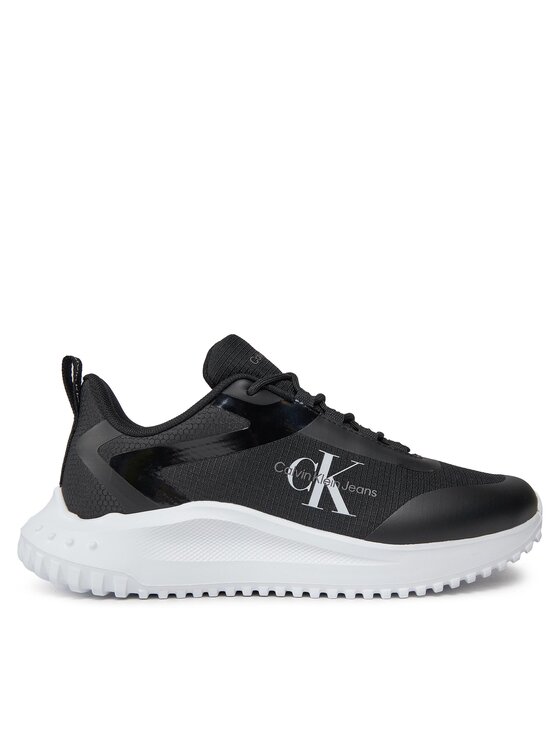 Sneakers Calvin Klein Jeans Eva Runner Low Lace Mix Ml Wn YW0YW01442 Black/Bright White 0GM