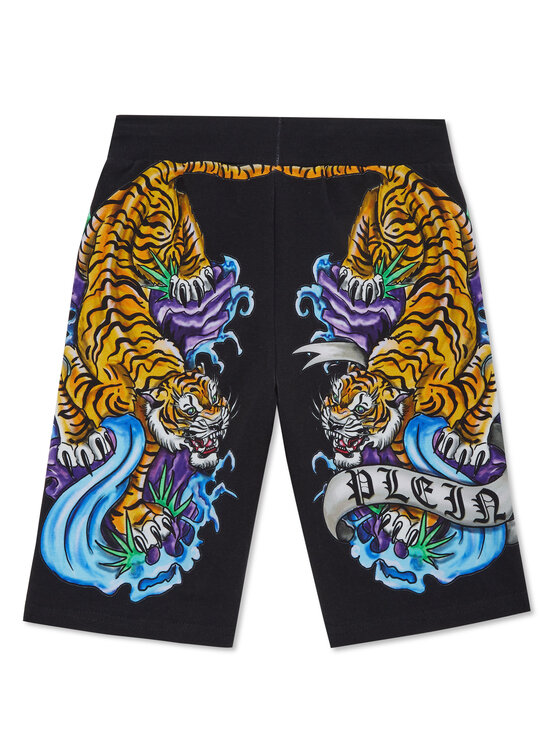 PHILIPP PLEIN PHILIPP PLEIN Šortky 27601 Černá Jogger Fit