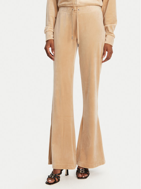 Juicy Couture Juicy Couture Teplákové kalhoty Christine JCWBJ125304 Béžová Flared Leg