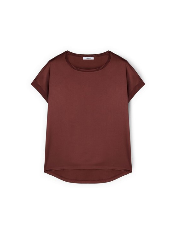 Motivi Motivi T-Shirt G063W703439N022 Brązowy Regular Fit