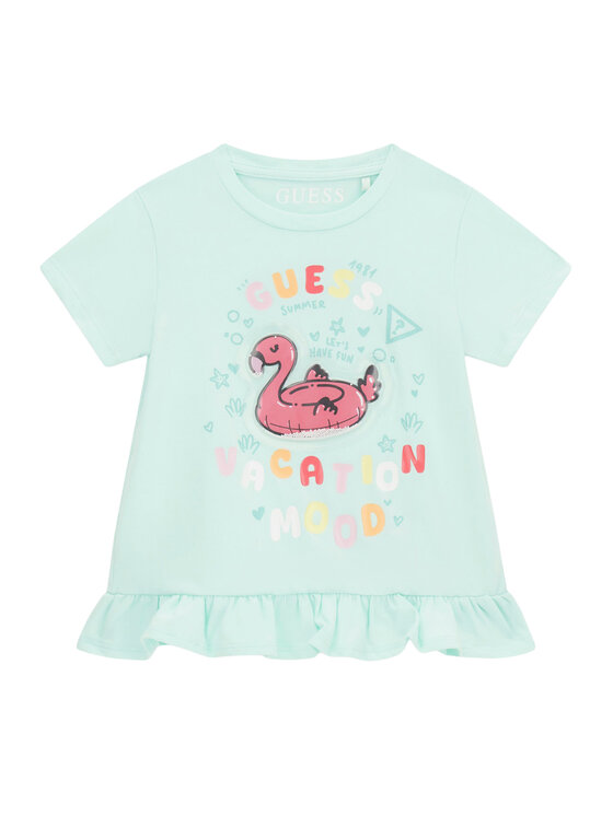 Guess Guess Футболка K6GI16 K6YW4 Svetlozelena Regular Fit