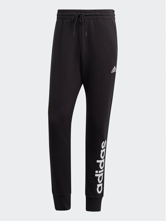 adidas adidas Sportinės kelnės Essentials French Terry Tapered Cuff Logo Joggers IC0063 Juoda Regular Fit