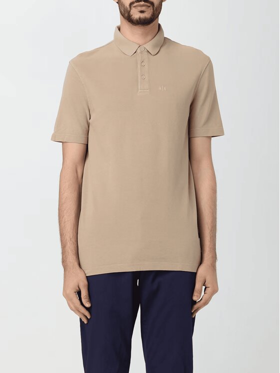 Armani Exchange Armani Exchange Polokošeľa 3DZFAB ZJXUZ Béžová Regular Fit