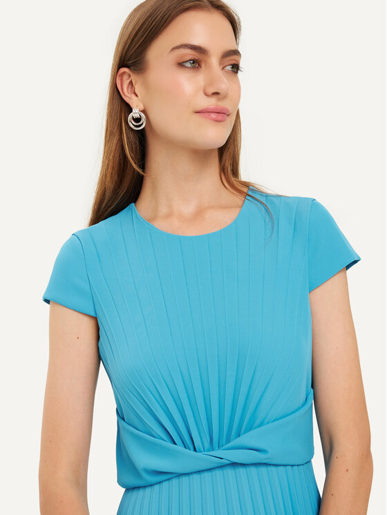 KMX KMX Sukienka koktajlowa 922600015 Niebieski Flare Fit