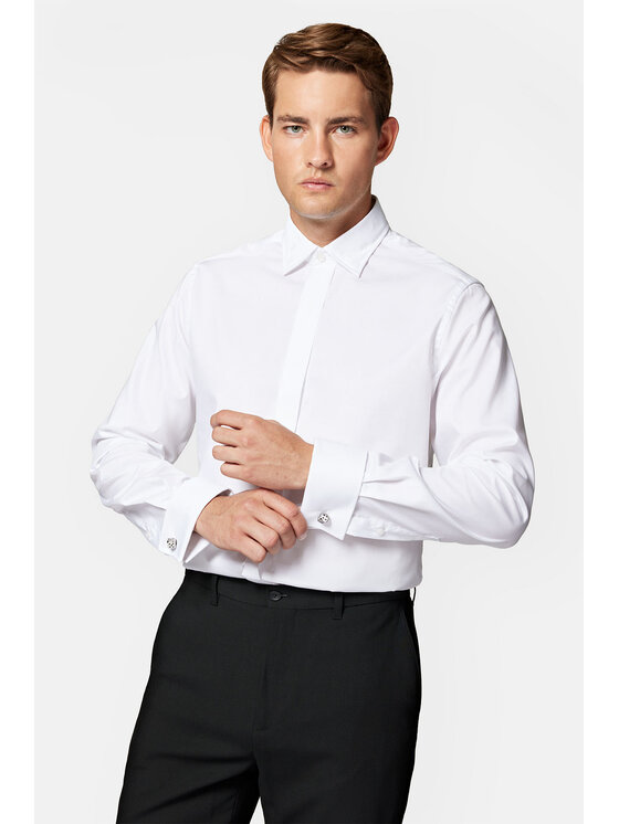 Lancerto Lancerto Koszula Cobie KO073123000029 Biały Slim Fit
