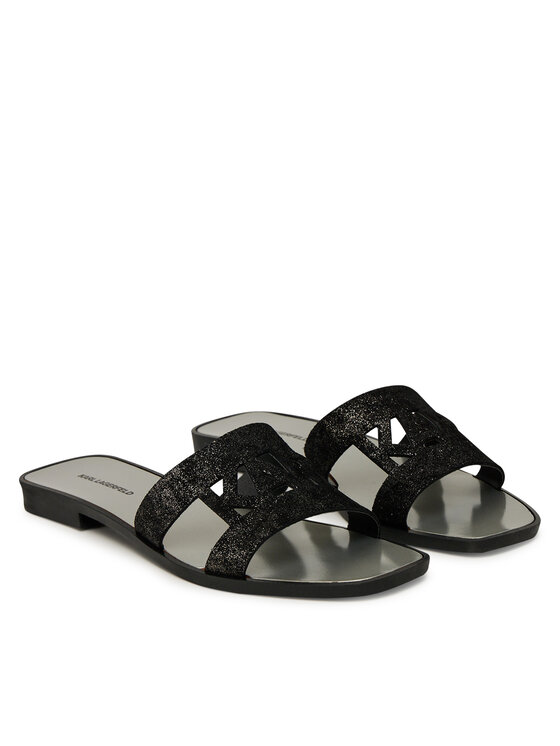 KARL LAGERFELD KARL LAGERFELD Şlapi Skoot II KL80402 Negru