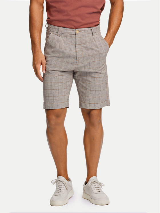 Lindbergh Lindbergh Auduma šorti 30-505024 Bēšs Wide Fit
