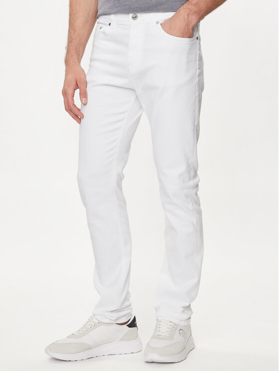 KARL LAGERFELD Džínsy 265840 542862 Biela Regular Fit