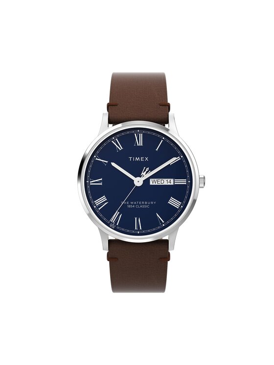 Timex Ročna Ura Waterbury TW2W14900 Rjava