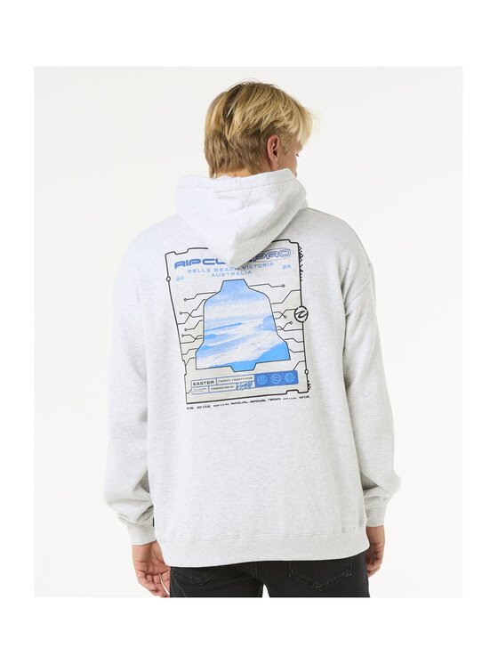 Rip Curl Rip Curl Bluza Rip Curl Pro 25 Event Hood Szary Relaxed Fit