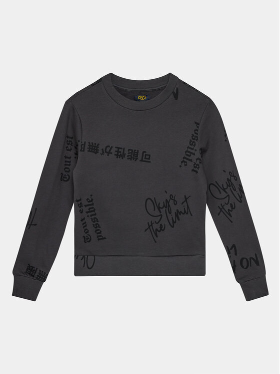 OVS OVS Mikina 1898310 Šedá Regular Fit