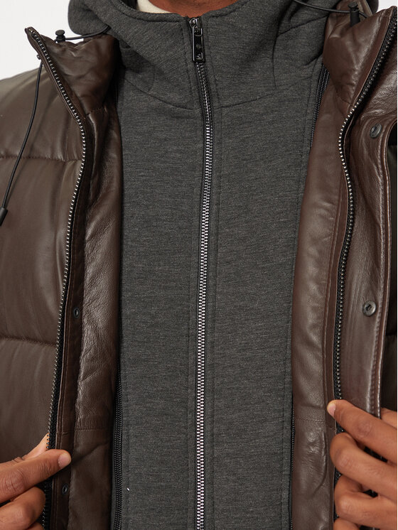 Milestone Milestone Lederjacke Wesley 431040 21085 Braun Regular Fit