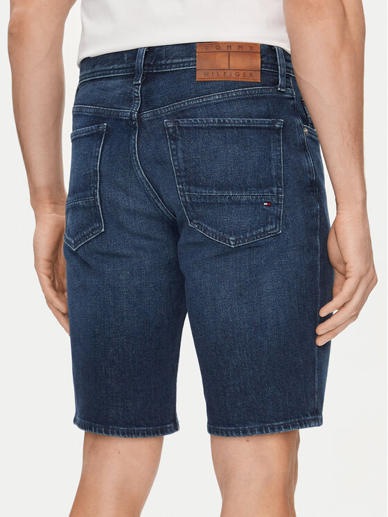 Tommy Hilfiger Tommy Hilfiger Pantaloni scurți de blugi Brooklyn MW0MW35176 Bleumarin Straight Fit