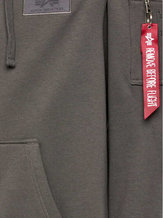 Alpha Industries Alpha Industries Bluza Back Print 178318 Szary Regular Fit