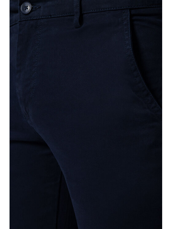 Lancerto Lancerto Chinosy Gareth SP082222000001 Granatowy Slim Fit