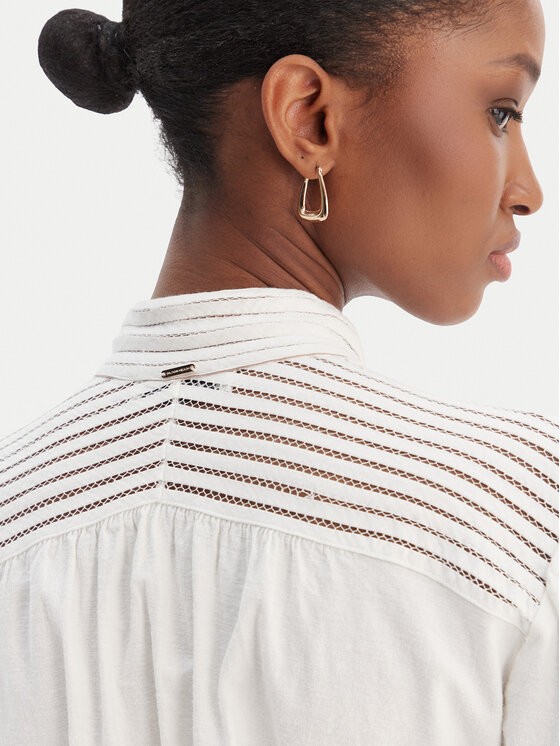 Silvian Heach Silvian Heach Vestito chemisier Kiuba PGP21110VE Bianco Regular Fit