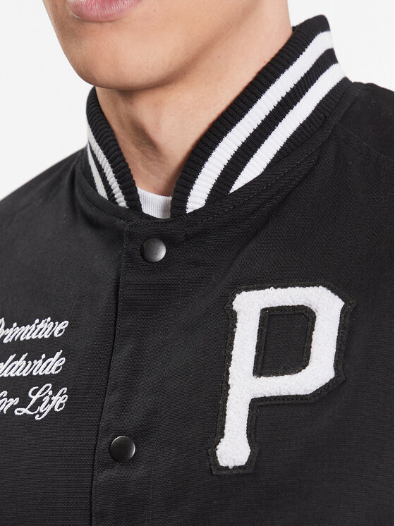 Primitive Primitive Μπόμπερ μπουφάν Union Varsity PA123104 Μαύρο Regular Fit