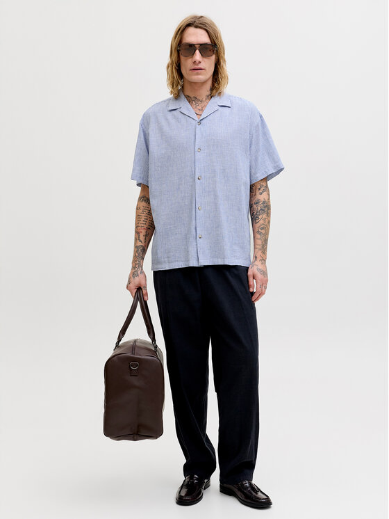 Jack & Jones Jack & Jones Košeľa Summer 12289191 Modrá Relaxed Fit