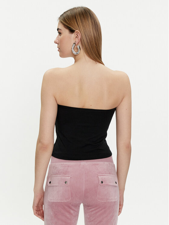 Juicy Couture Juicy Couture Top Babey JCWCT23310 Czarny Slim Fit