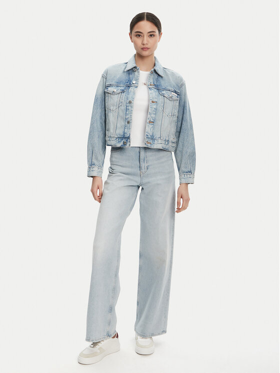 Calvin Klein Jeans Calvin Klein Jeans Kurtka jeansowa 90s LV047C791G Niebieski Relaxed Fit