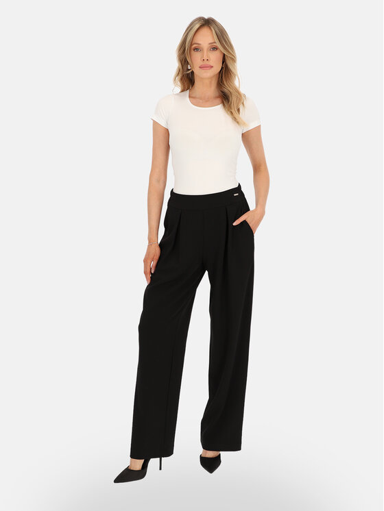Potis & Verso Potis & Verso Spodnie materiałowe Karen Czarny Wide Leg