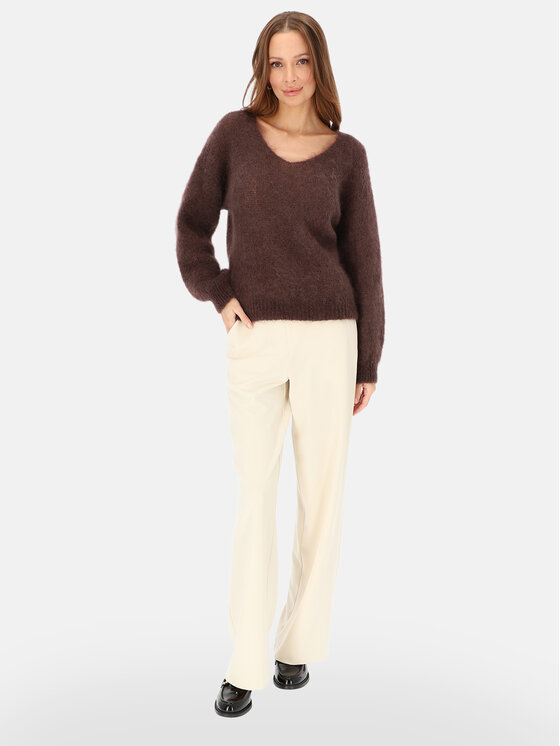 L’AF L’AF Sweter Della Brązowy Regular Fit