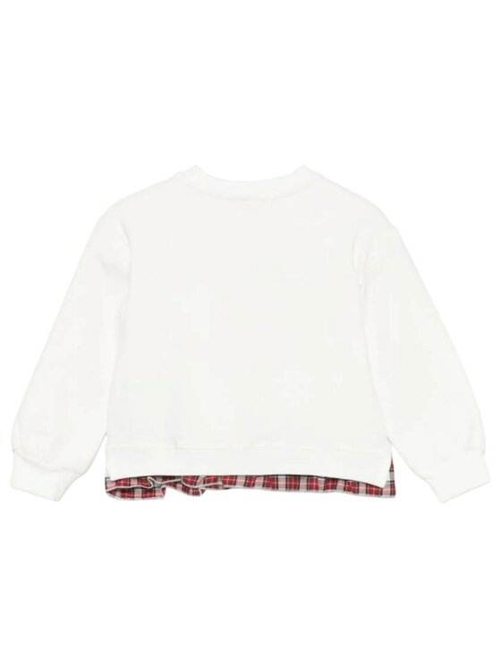 Monnalisa Monnalisa Felpa q-bab-68582 Bianco Regular Fit