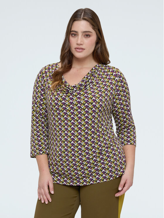Fiorella Rubino Fiorella Rubino Bluzka G0ACL009159N0V9 Czarny Slim Fit