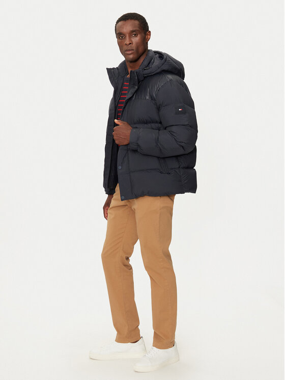 Tommy Hilfiger Tommy Hilfiger Kurtka puchowa MW0MW36569 Granatowy Regular Fit