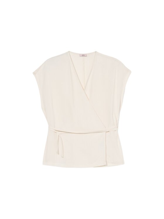 Oltre Oltre Blusa 2008J000773N021 Bianco Regular Fit