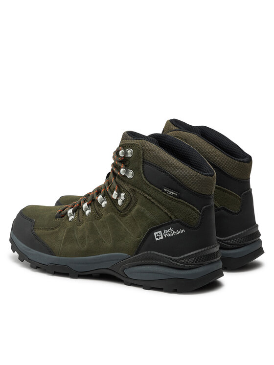 Jack Wolfskin Jack Wolfskin Trekking čevlji Refugio Texapore Mid M 4049841 Khaki