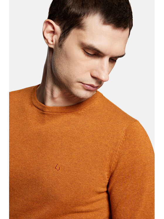 Lancerto Lancerto Sweter Tony SW073223000081 Pomarańczowy Regular Fit