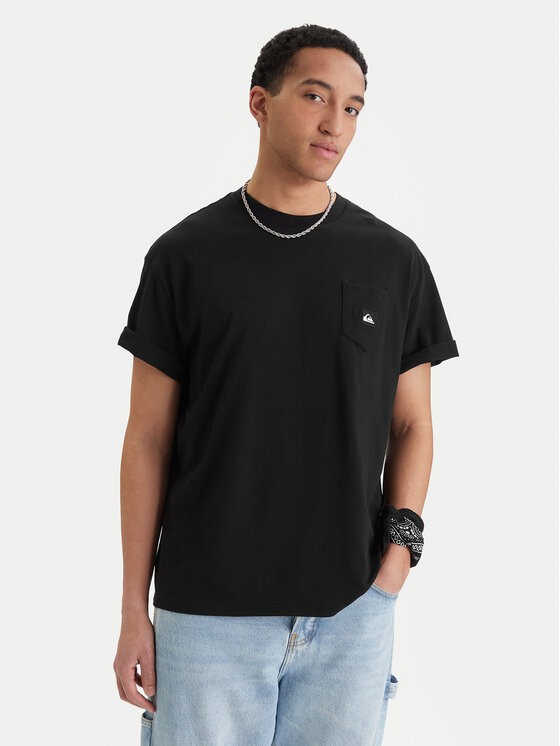 Quiksilver Quiksilver Tricou Salt Water EQYZT08205 Negru Comfort Fit