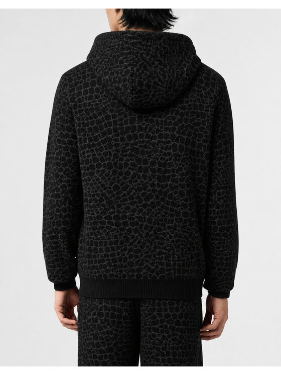 PHILIPP PLEIN PHILIPP PLEIN Kardigan 32062 Czarny Regular Fit