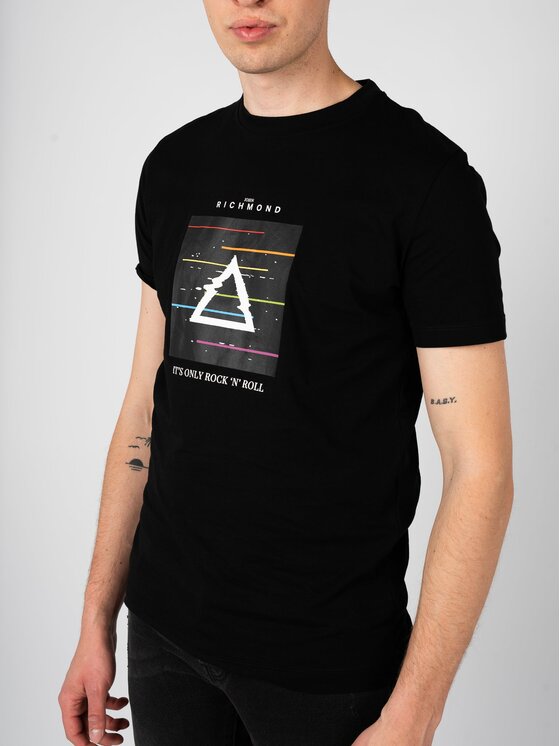 John Richmond John Richmond T-Shirt HMP25025TS Μαύρο Regular Fit