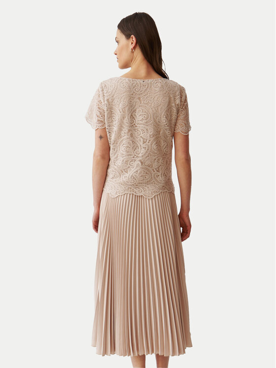 Tatuum Tatuum Kokteiļkleita Luna T2406.215 Bēšs Regular Fit
