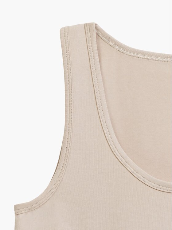 Atlantic Atlantic Top basic Beżowy Regular Fit