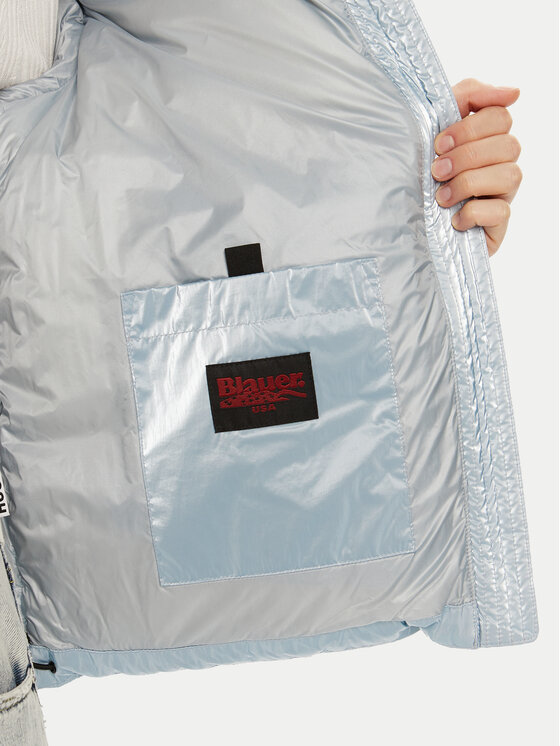 Blauer Blauer Kurtka puchowa 24WBLDC03252 Niebieski Regular Fit