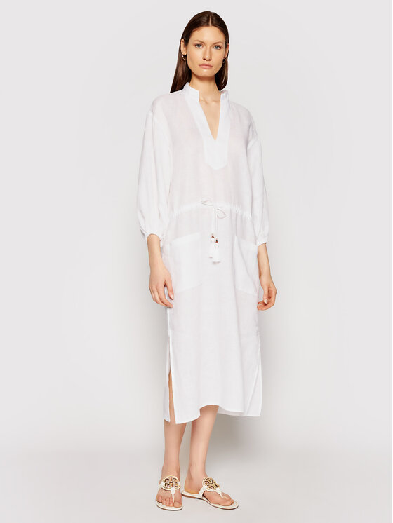 Tory Burch Tory Burch Letné šaty 82138 Biela Regular Fit