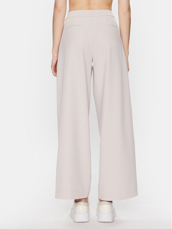 Calvin Klein Calvin Klein Spodnie materiałowe K20K205861 Beżowy Relaxed Fit