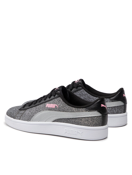 Puma Puma Sneakersy Smash v2 Glitz Glam Jr 367377 Srebrny