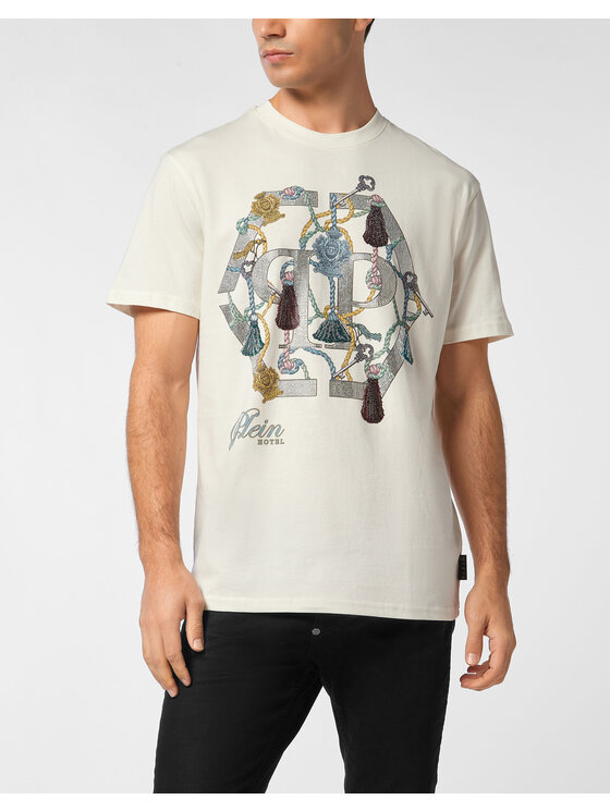 PHILIPP PLEIN PHILIPP PLEIN T-Shirt 27075 Biały Regular Fit