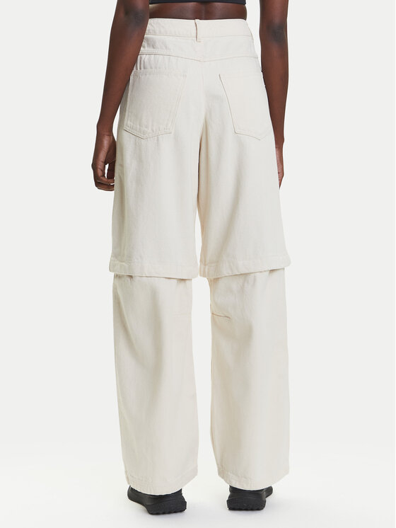 adidas adidas Džínsy Adibreak JD5618 Écru Wide Leg
