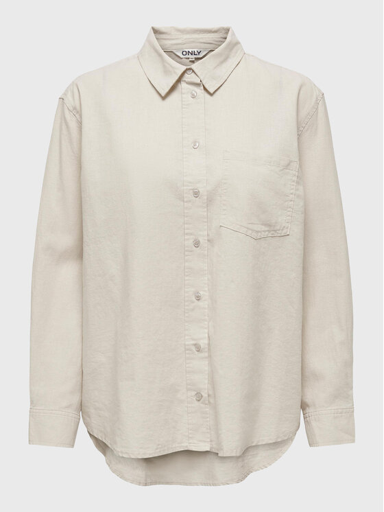 ONLY ONLY Camicia 15259585 Beige Regular Fit
