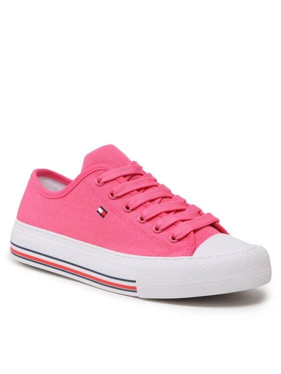 Tommy Hilfiger Tommy Hilfiger Tornacipő Low Cut Lace-Up T3A9-32677-0890313 S Rózsaszín