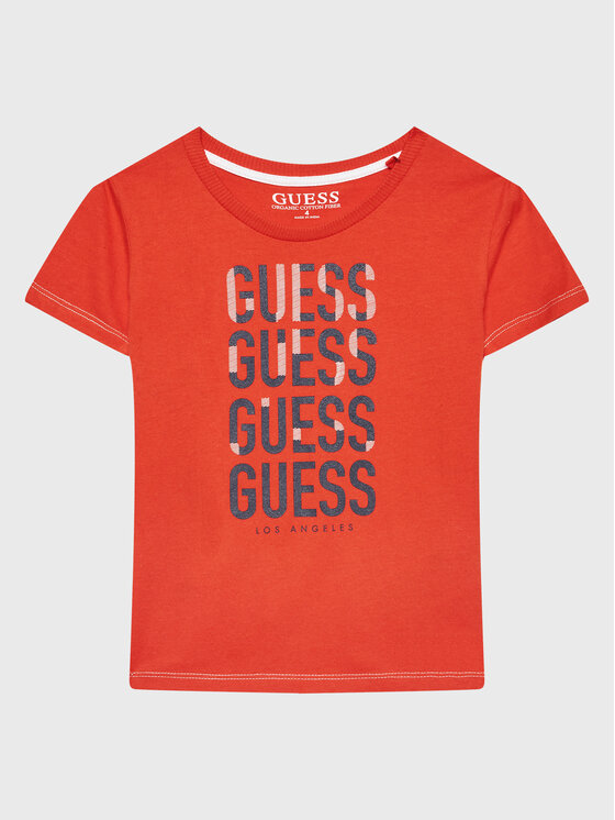 T-shirt N2BI13 I3Z11 Arancione Regular Fit