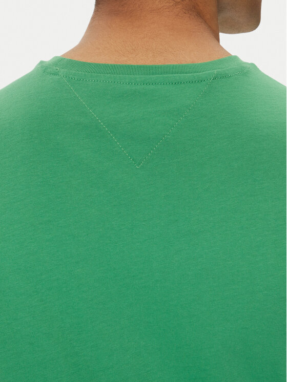 Tommy Jeans Tommy Jeans Majica Essential DM0DM20740 Zelena Slim Fit